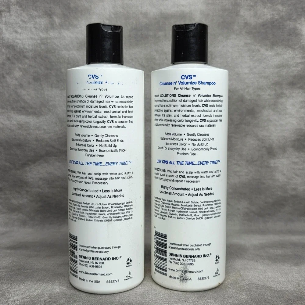 (X2) Smart Solutions Cleanse N' Volumize Shampoo 12 fl oz ea